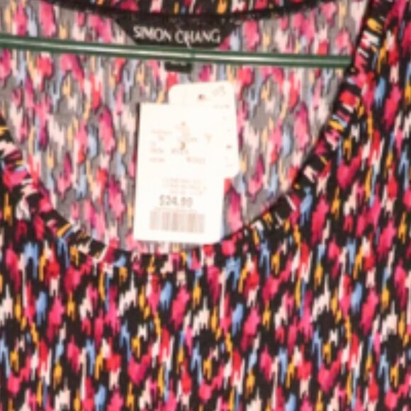 SIMON CHANG WOMENS MEDIUM MULTI COLOR MAXI DRESS - Picture 2 of 3